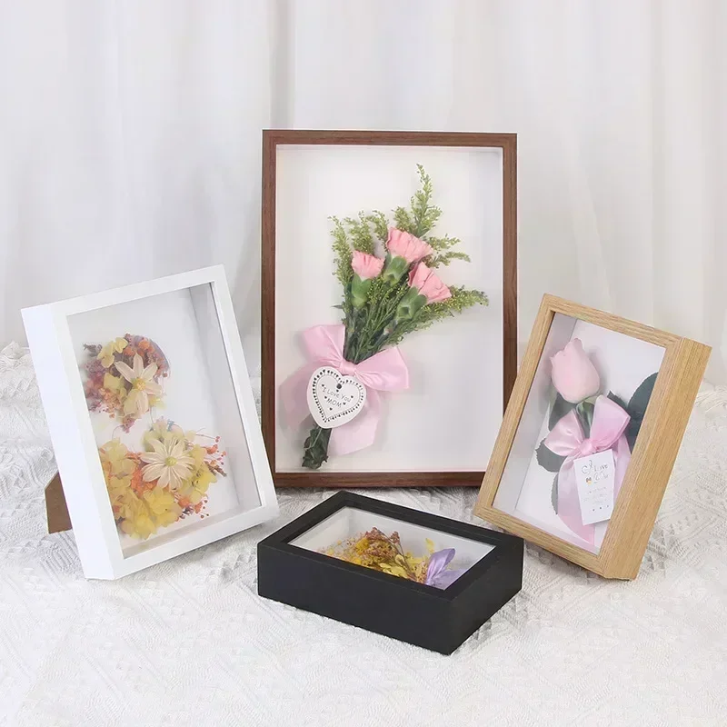 Insect Hotel Wood - Wood Shadow Box Frame Deep 3d