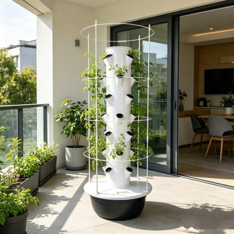 Smart Garden Vertical Planter - 9 Layer Hydroponic Tower Indoor Vegetable