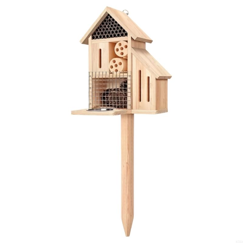 Wooden Insect House on Stake,  - огляд і ціна Insect Hotel Wood