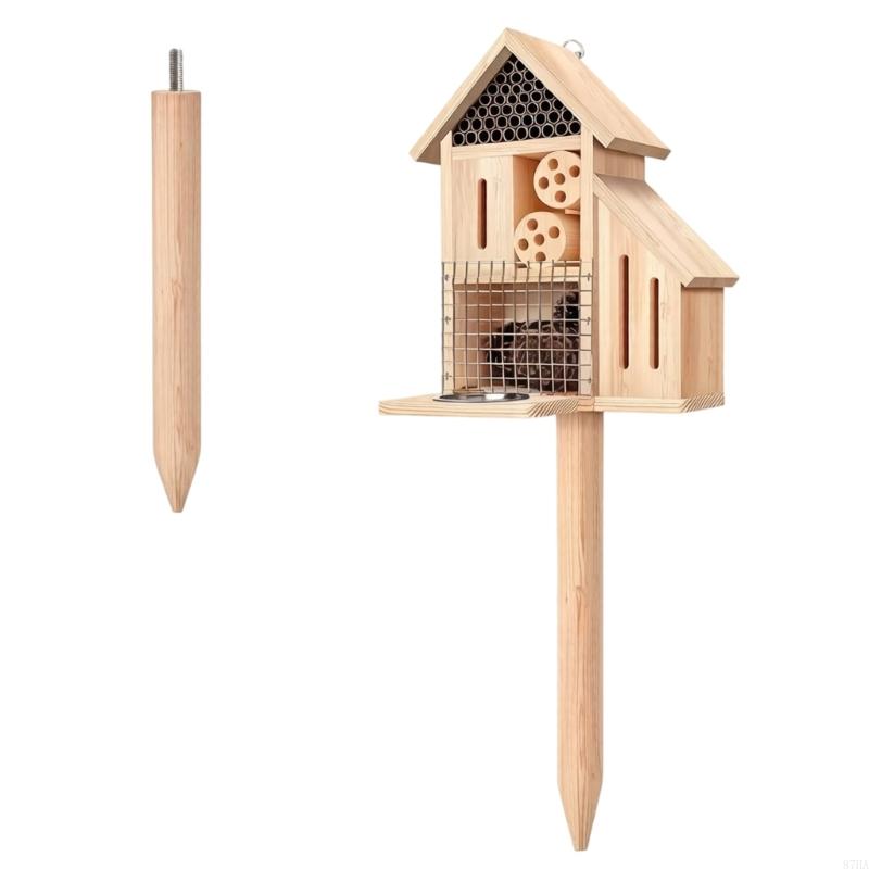 Wooden Insect House on Stake,  - огляд і ціна Insect Hotel Wood