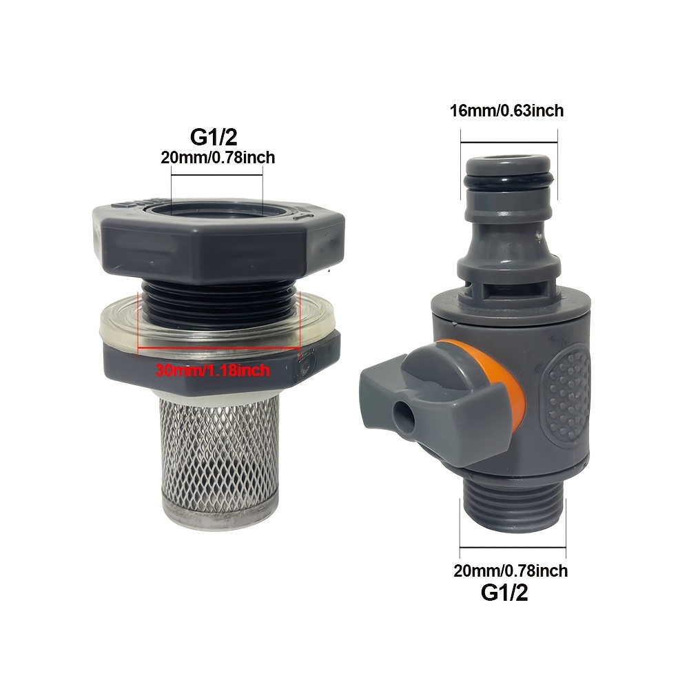 1Set G1/2 Water Tank Filter St - огляд і ціна Smart Garden Hose Valve