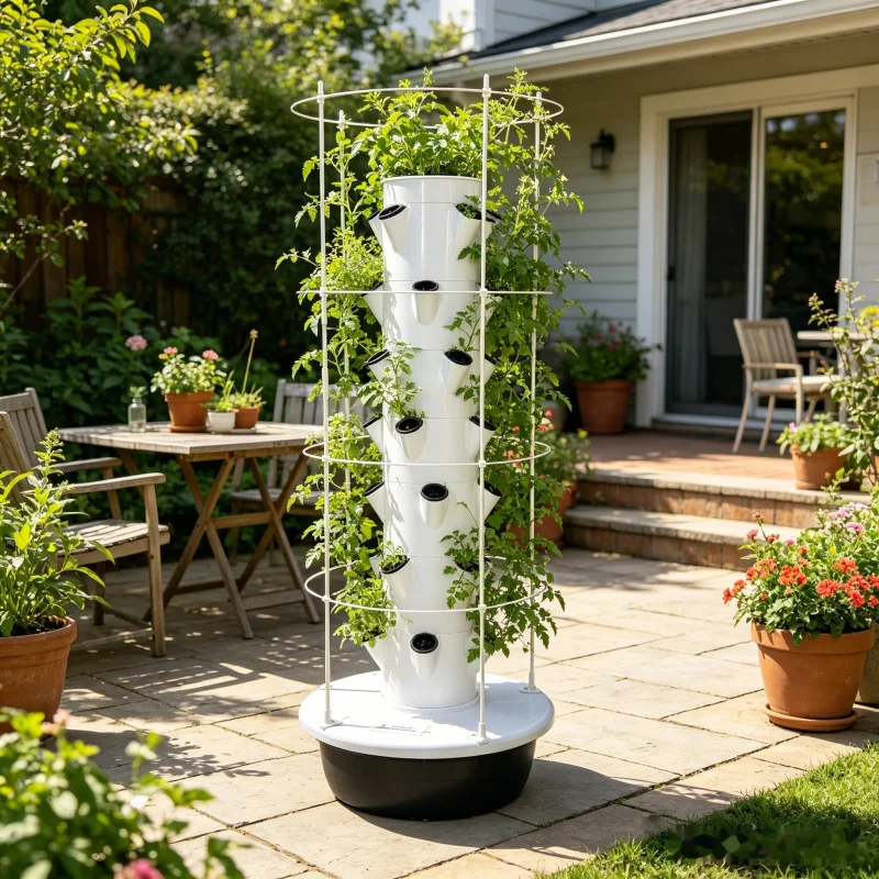 9 Layer Hydroponic Tower Indoo - огляд і ціна Smart Garden Vertical Planter