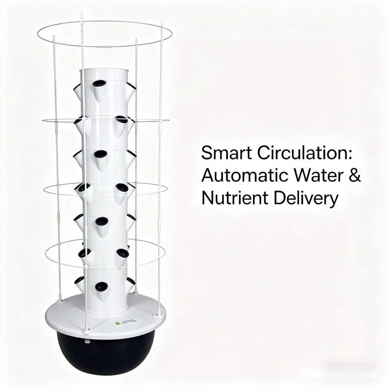 9 Layer Hydroponic Tower Indoo - огляд і ціна Smart Garden Vertical Planter
