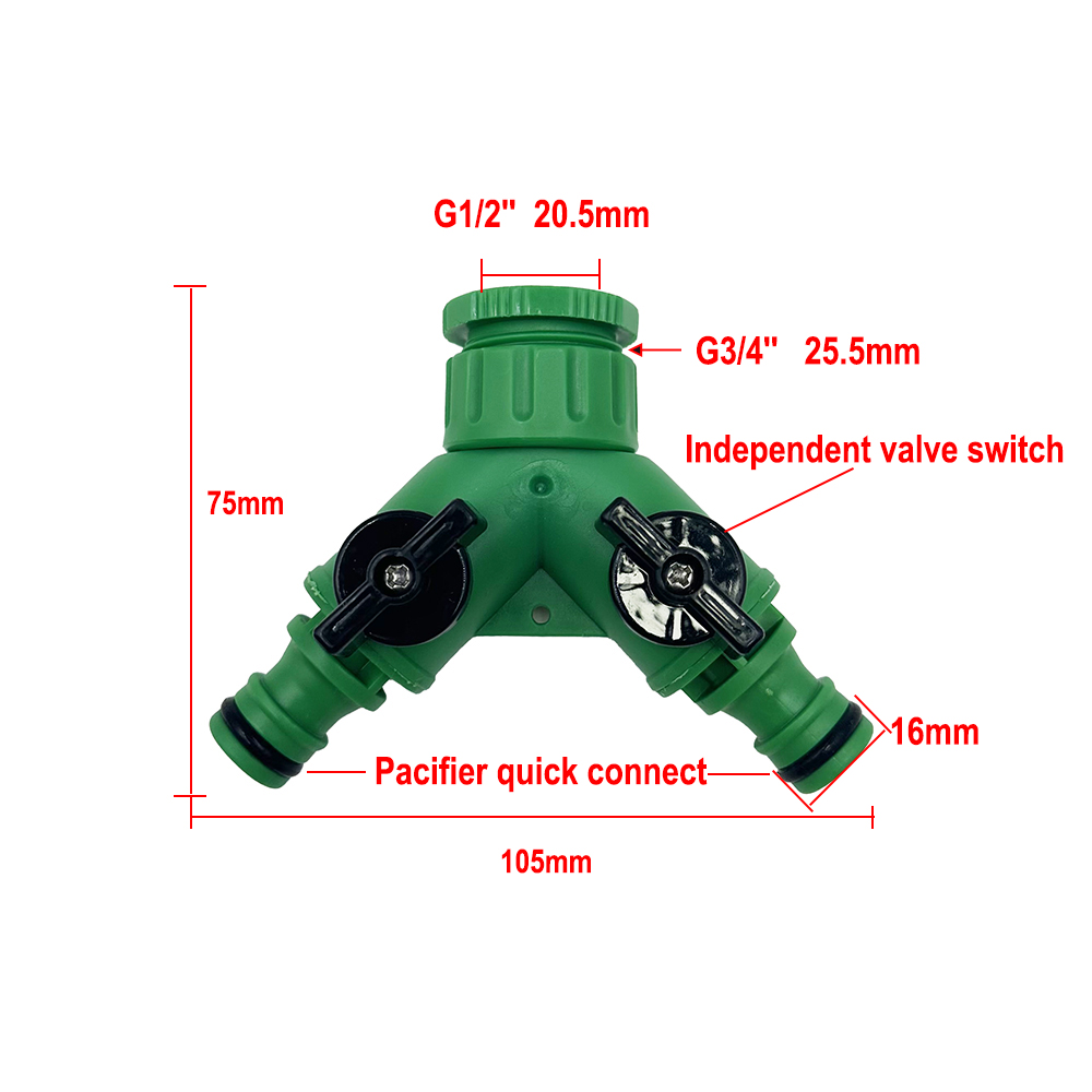 1Pc Garden Tap Water Splitter  - огляд і ціна Smart Garden Hose Valve