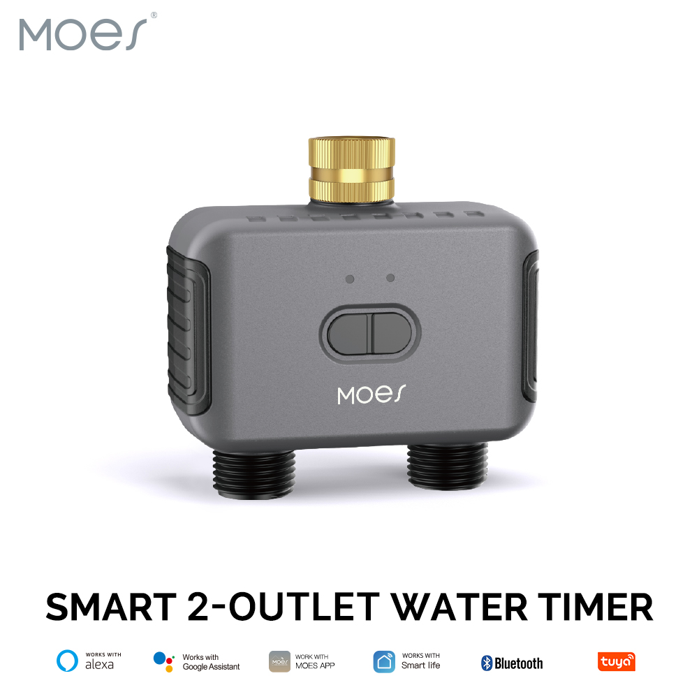 MOES Bluetooth Smart 2-Way Wat - огляд і ціна Smart Garden Tap Timer