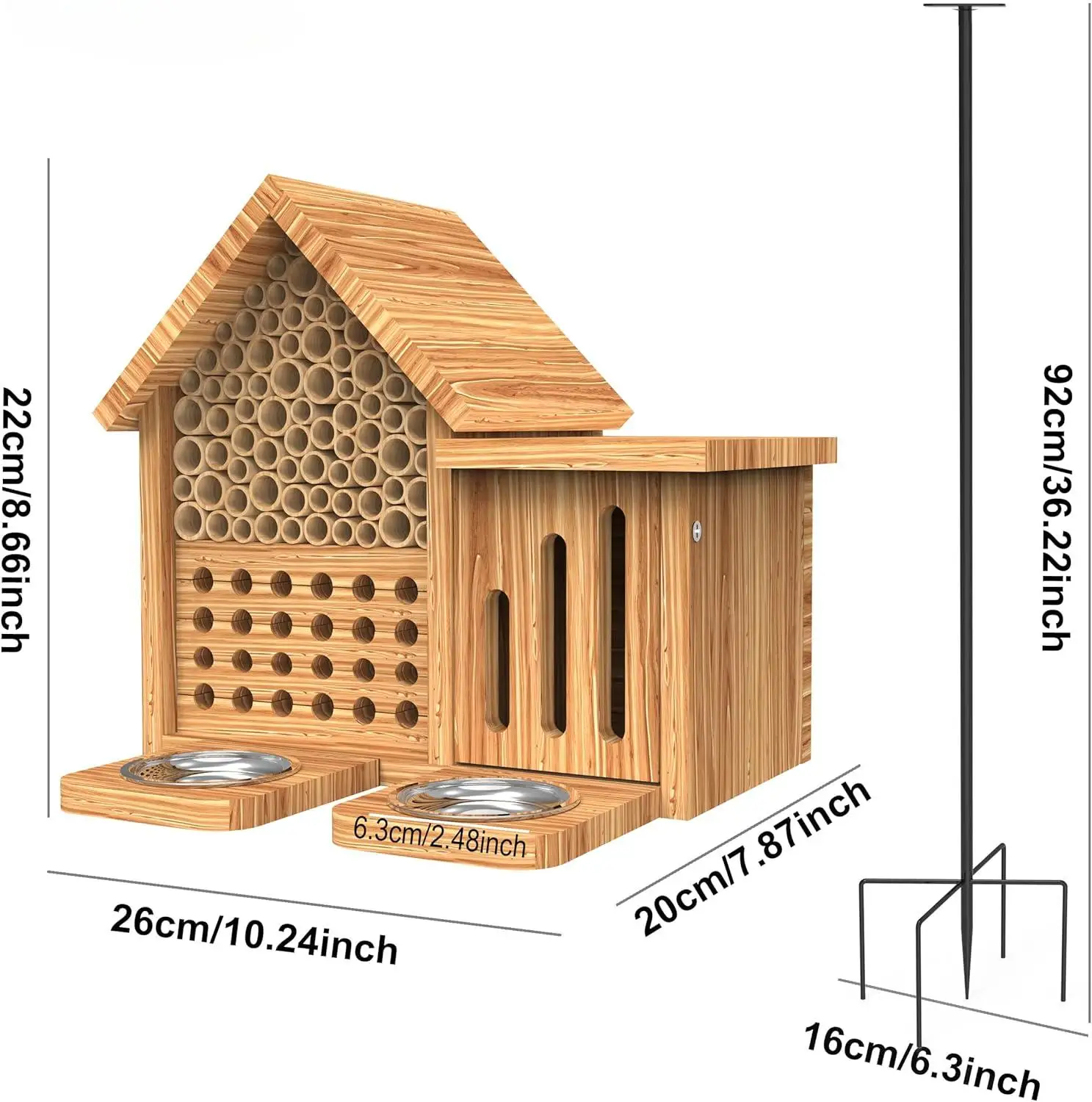 Waterproof Insect Hotel Natura - огляд і ціна Insect Hotel Wood